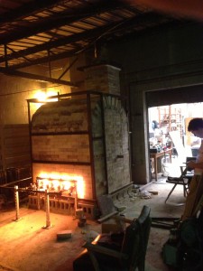 Kiln During Firing